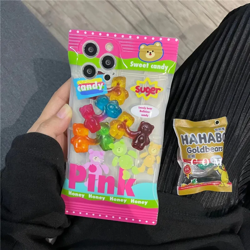 3D Gummy Bear Phone Case with Ring Holder